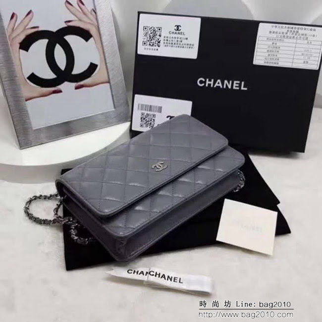 香奈兒CHANEL 007原版球紋WOC單肩斜跨鏈條小包 可作為手包 DSC1384